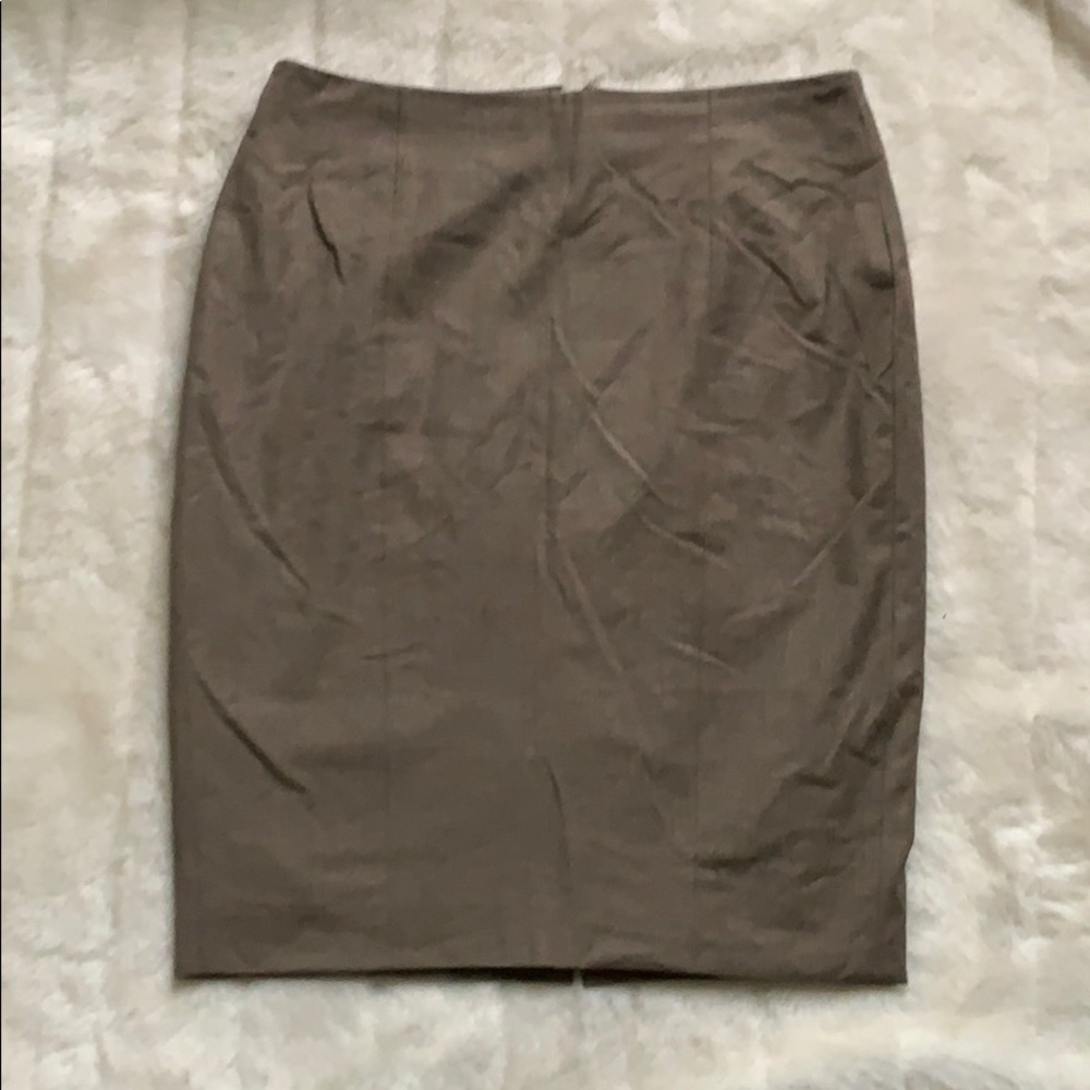 Ann Taylor Brown Pencil Skirt